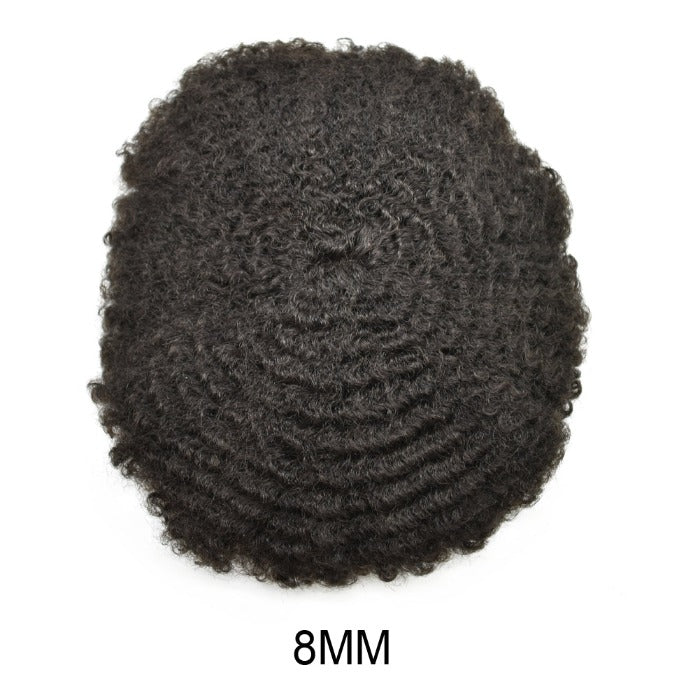 Afro Curly Toupee /Full Lace Based - Goodluck Wig