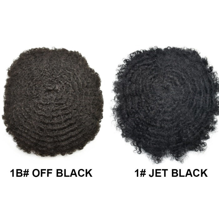 Afro Curly Toupee /Full Lace Based - Goodluck Wig