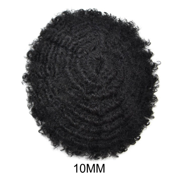 Afro Curly Toupee /Full Lace Based - Goodluck Wig