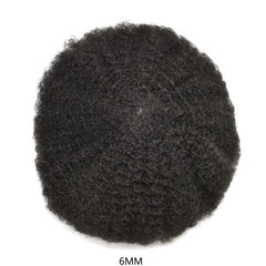 Afro Curly Toupee /Full Lace Based - Goodluck Wig